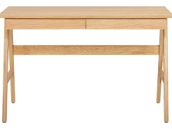 Skrivebord SHESLAY Lysebrun 120 cm 70 cm med skuffer