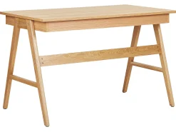 Skrivebord SHESLAY Lysebrun 120 cm 70 cm med skuffer