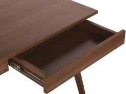 Skrivebord SHESLAY Mørkebrun 120 cm 70 cm med skuffer