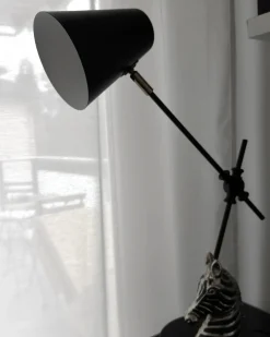 Skrivebordslampe HORTON Justerbar Metal Sort