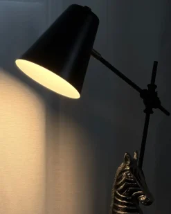 Skrivebordslampe HORTON Justerbar Metal Sort