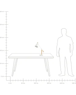 Skrivebordslampe PECKOS Justerbar Metal Hvid