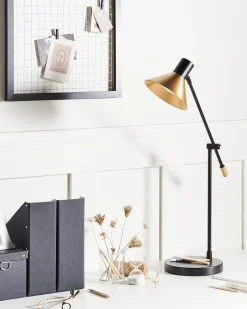 Skrivebordslampe PINKEEN Metal Guld