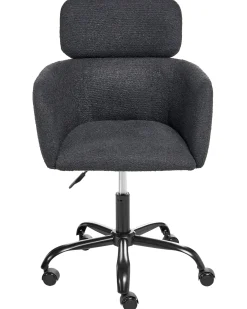 Skrivebordsstol ALENA Boucle Sort