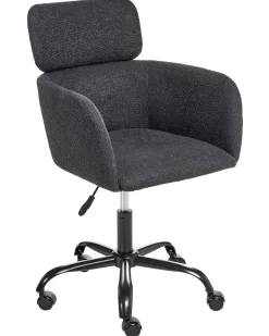 Skrivebordsstol ALENA Boucle Sort