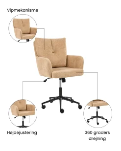 Skrivebordsstol ALPINE Beige