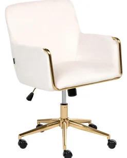 Skrivebordsstol ALTONA Velour Cremehvid