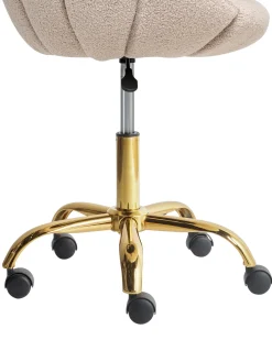 Skrivebordsstol ANNABELLE Boucle Beige