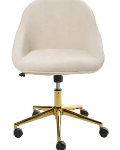 Skrivebordsstol BARDSDALE Velour Lys Beige