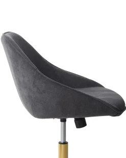 Skrivebordsstol BARDSDALE Velour Mørkegrå