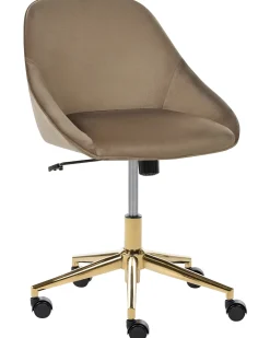 Skrivebordsstol BARDSDALE Velour Brun