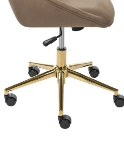 Skrivebordsstol BARDSDALE Velour Brun