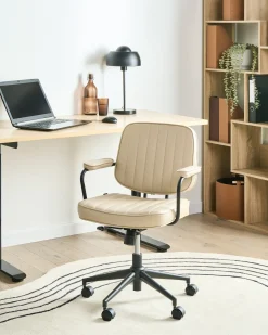 Skrivebordsstol BERNE Kunstlæder Beige
