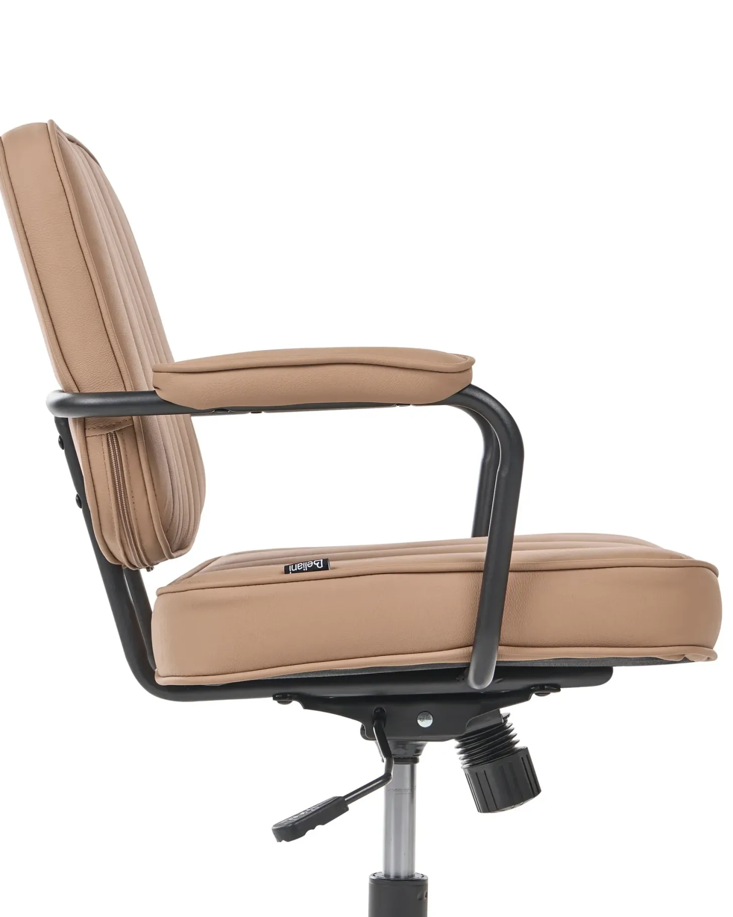 Skrivebordsstol BERNE Kunstlæder Lysebrun