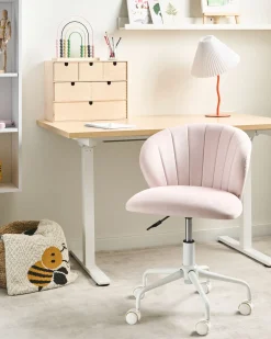 Skrivebordsstol CHEERFUL Velour Pastellrosa