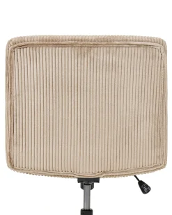 Skrivebordsstol GEDDES Fløjl Beige