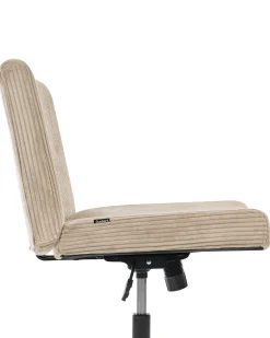 Skrivebordsstol GEDDES Fløjl Beige