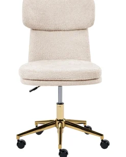 Skrivebordsstol GRANBY Boucle Lys Beige