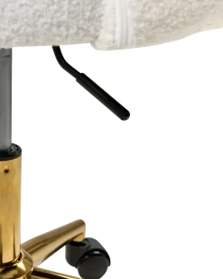 Skrivebordsstol KATONAH Boucle Cremehvid