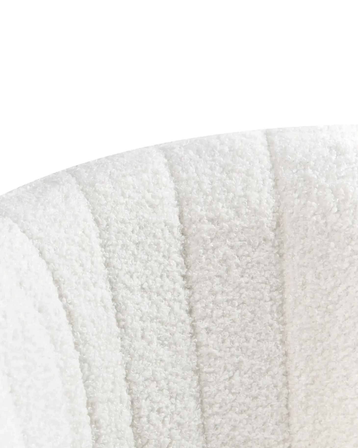 Skrivebordsstol KATONAH Boucle Cremehvid
