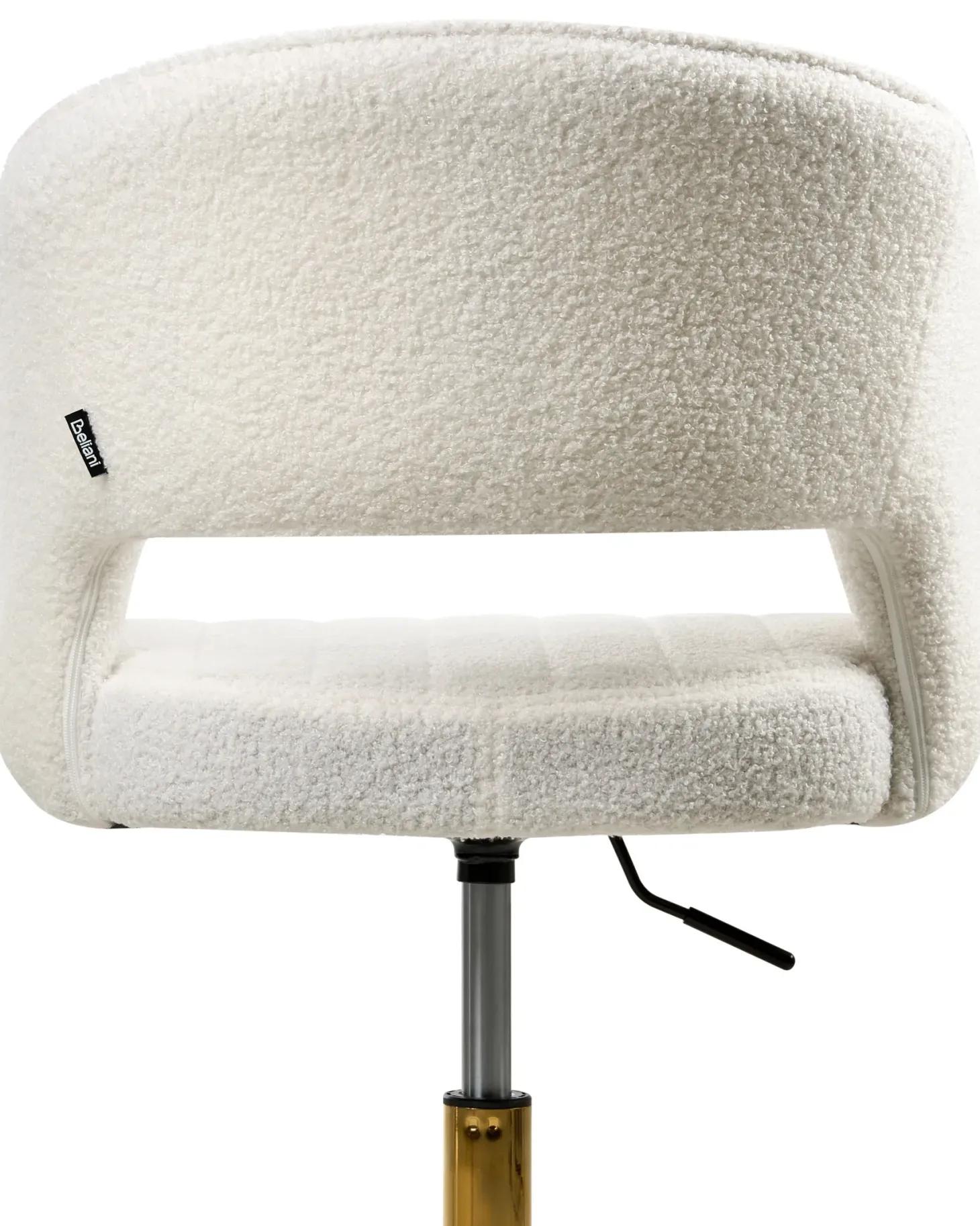 Skrivebordsstol KATONAH Boucle Cremehvid