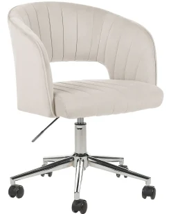 Skrivebordsstol KATONAH Velour Lys Beige
