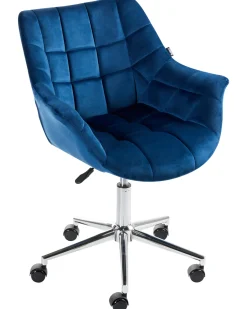 Skrivebordsstol LABELLE Velour Navy Blå