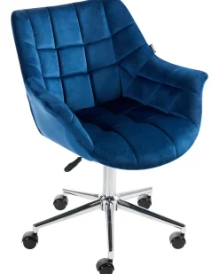 Skrivebordsstol LABELLE Velour Navy Blå