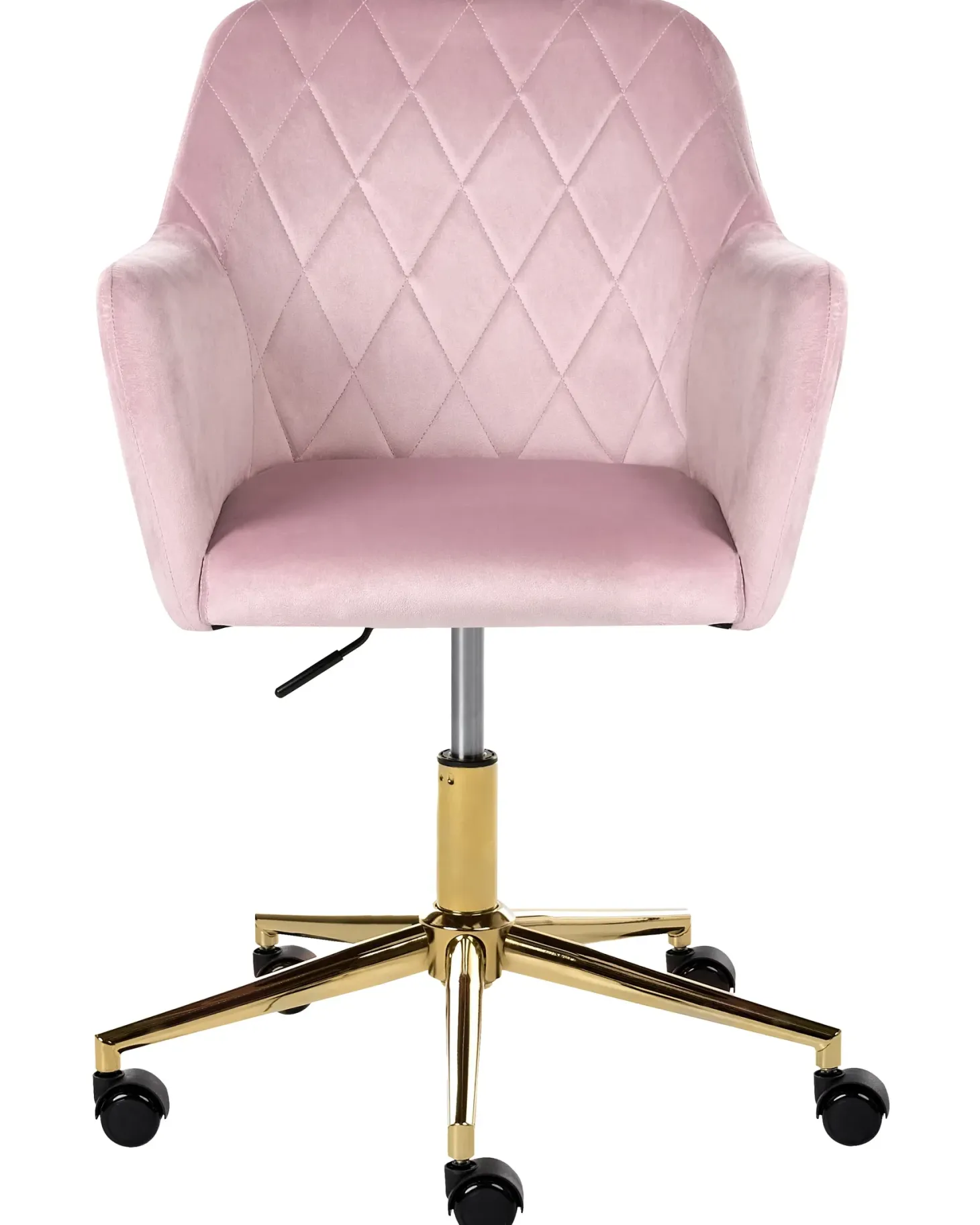 Skrivebordsstol LELORIA Velour Pastellrosa
