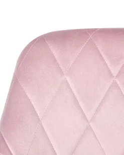 Skrivebordsstol LELORIA Velour Pastellrosa