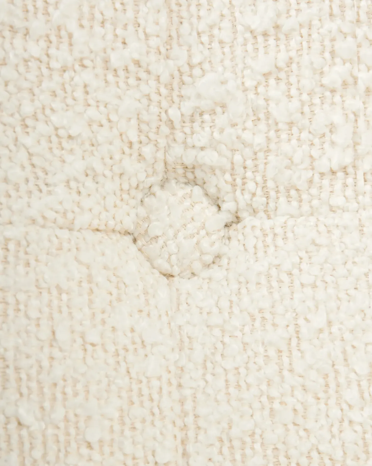 Skrivebordsstol LOMPOC Boucle Cremehvid