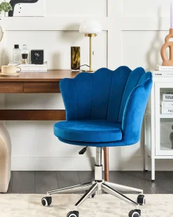 Skrivebordsstol MONTICELLO Velour Blå