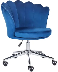 Skrivebordsstol MONTICELLO Velour Blå