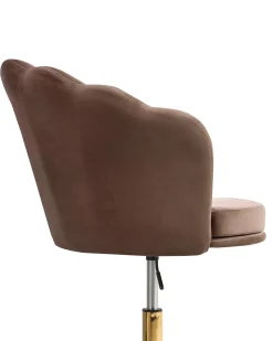 Skrivebordsstol MONTICELLO Velour Brun