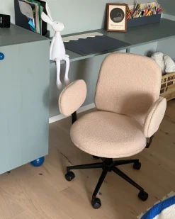 Skrivebordsstol MORAGA Boucle Beige