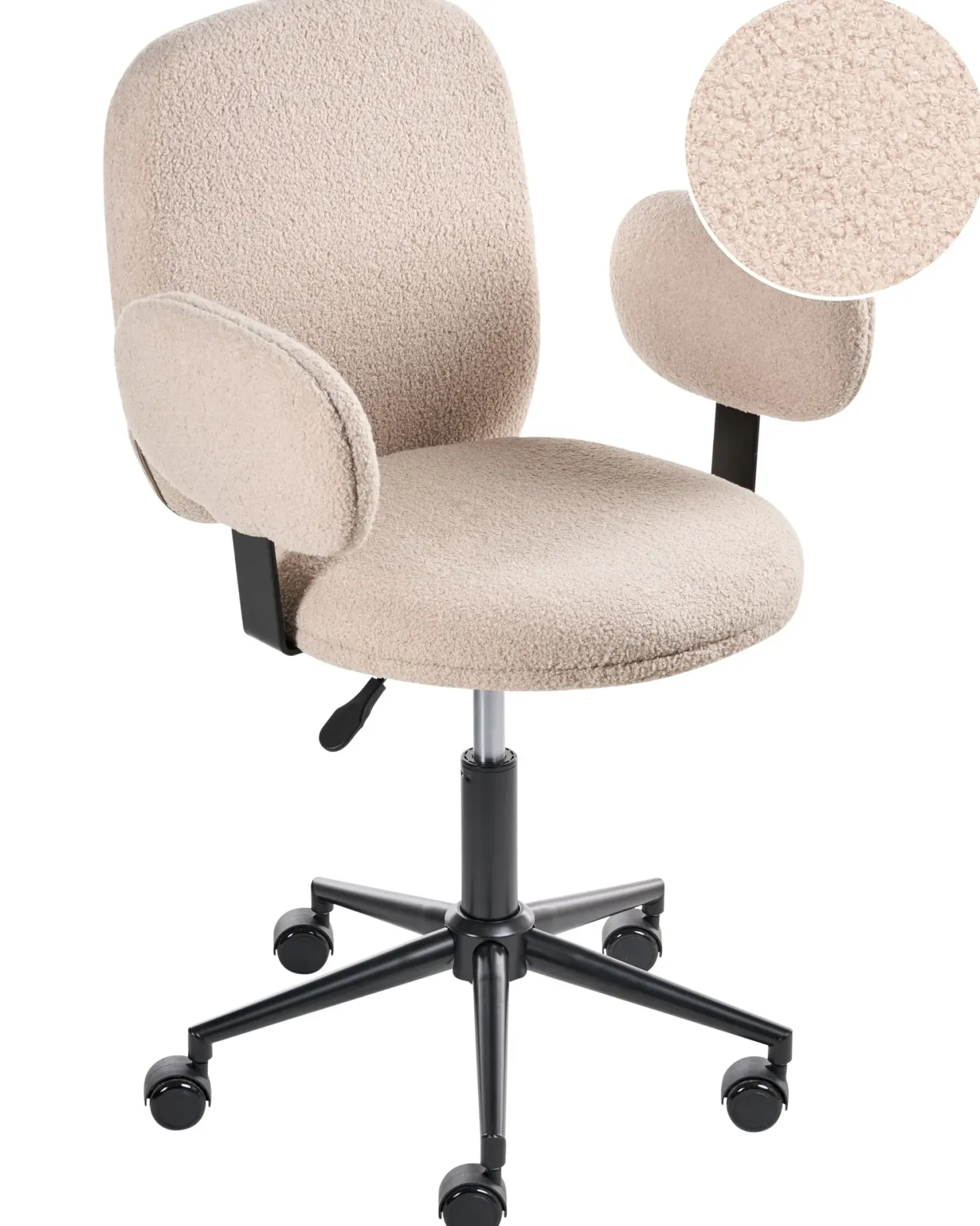 Skrivebordsstol MORAGA Boucle Beige