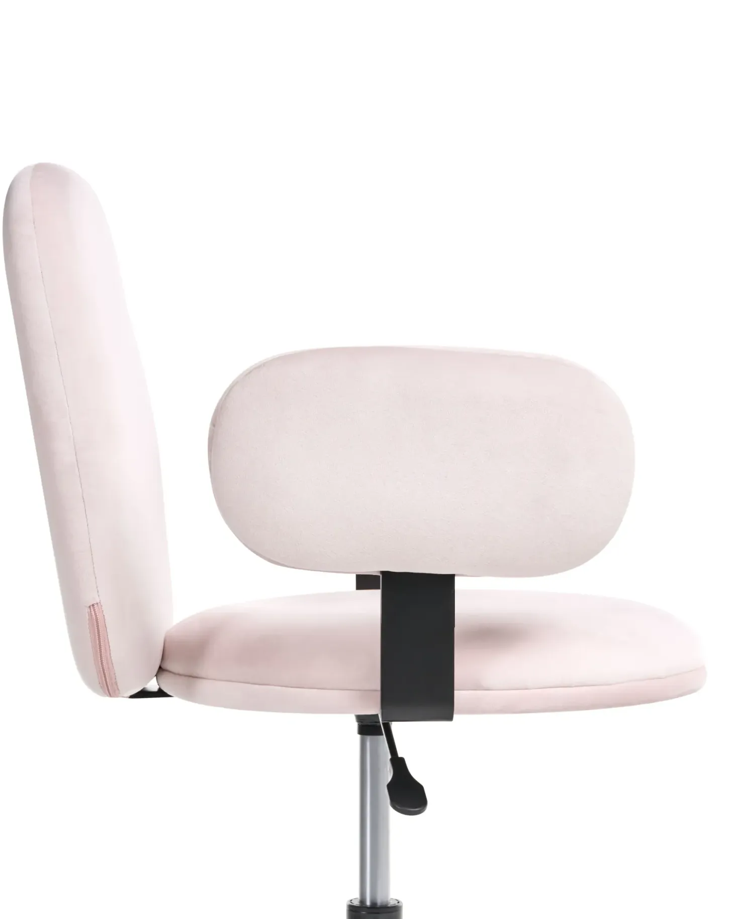 Skrivebordsstol MORAGA Velour Pastellrosa