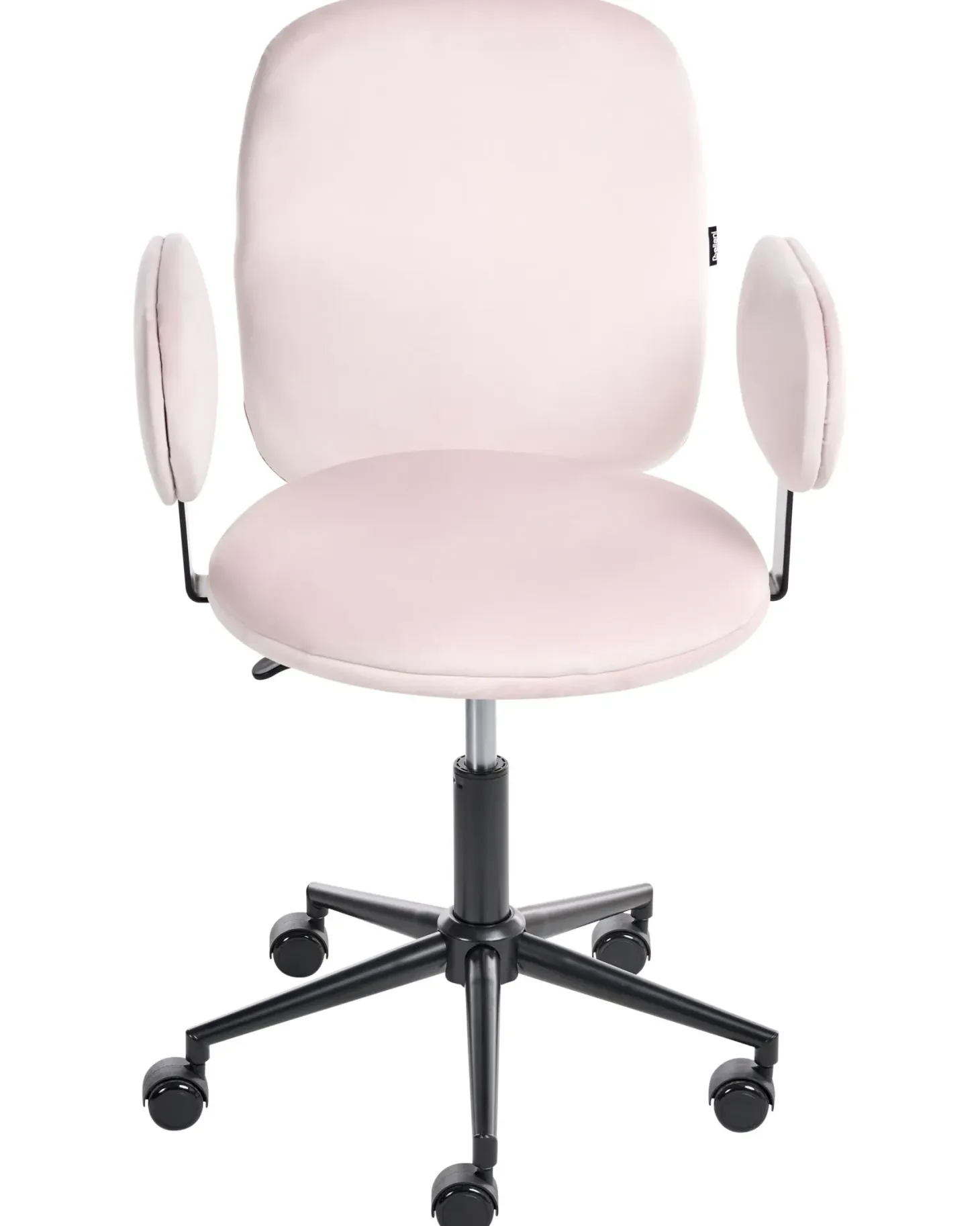 Skrivebordsstol MORAGA Velour Pastellrosa
