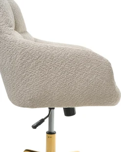 Skrivebordsstol PALMDALE Boucle Lys Beige