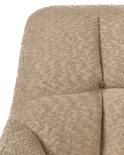 Skrivebordsstol PALMDALE Boucle Lysebrun