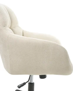 Skrivebordsstol PALMDALE Velour Lys Beige