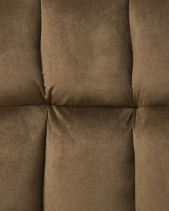 Skrivebordsstol PALMDALE Velour Brun