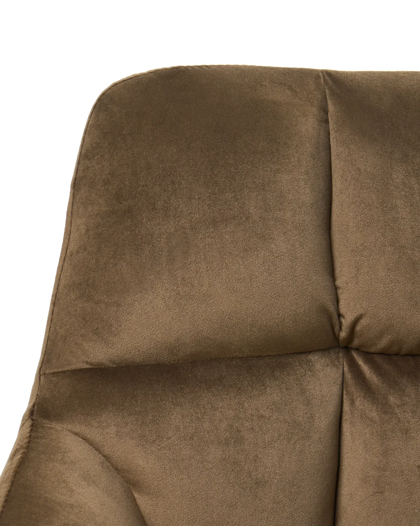 Skrivebordsstol PALMDALE Velour Brun