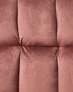 Skrivebordsstol PALMDALE Velour Lyserød