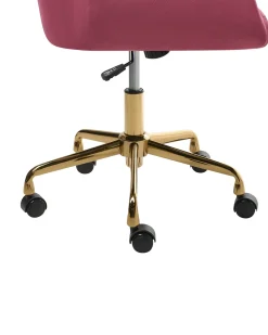 Skrivebordsstol PALMDALE Velour Bordeaux