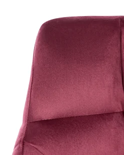 Skrivebordsstol PALMDALE Velour Bordeaux