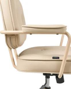 Skrivebordsstol PARAMUS Kunstlæder Beige