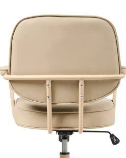 Skrivebordsstol PARAMUS Kunstlæder Beige