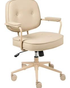 Skrivebordsstol PARAMUS Kunstlæder Beige