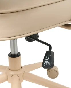 Skrivebordsstol PARAMUS Kunstlæder Beige